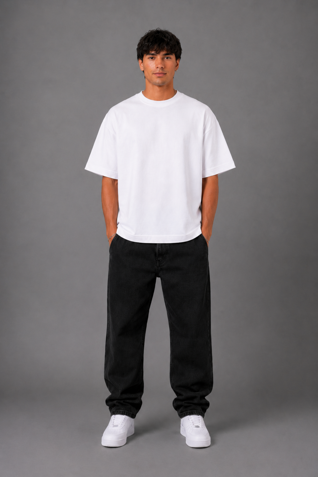Three Words Oversized Shirt