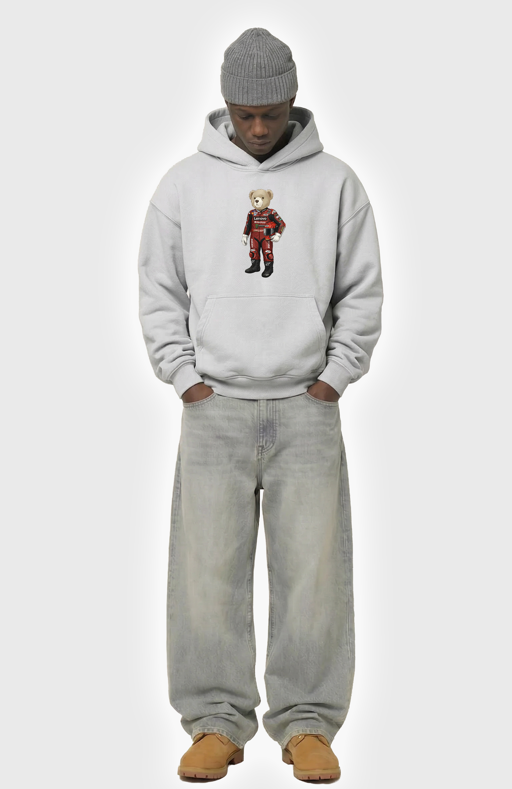 Ducati Polo Bear Oversized Hoodie