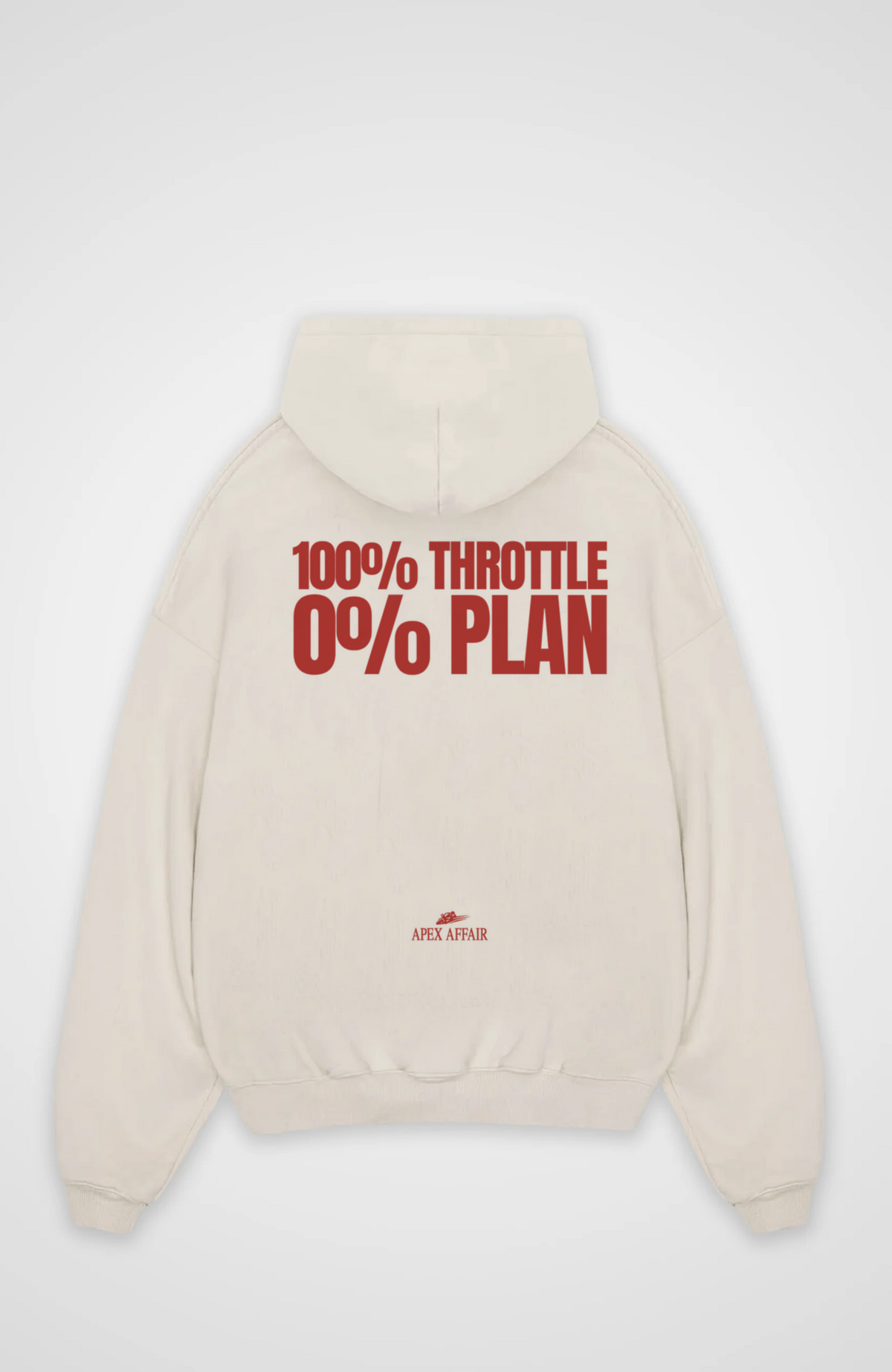 100% Throttle 0% Plan Oversized Hoodie