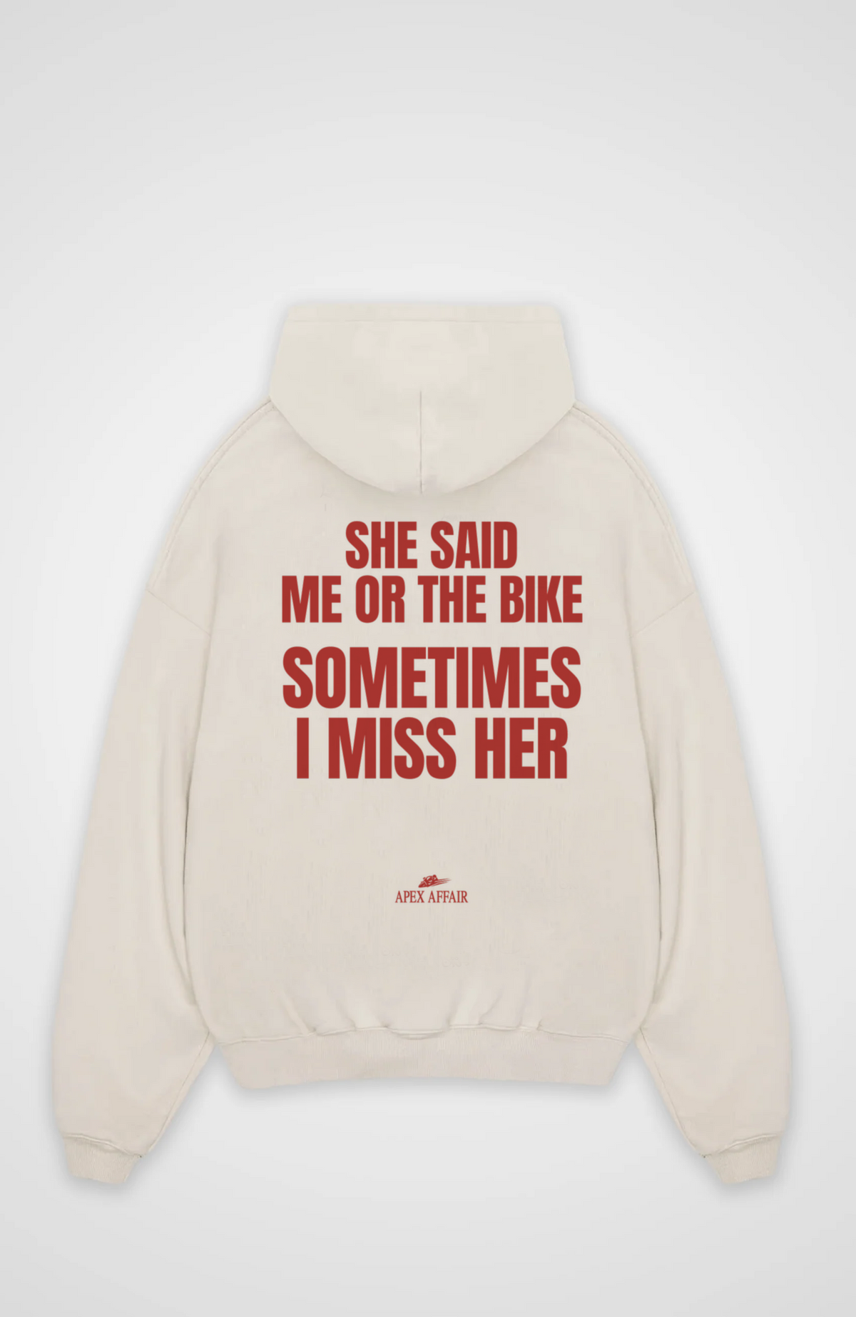 Me Or The Bike Oversized Hoodie