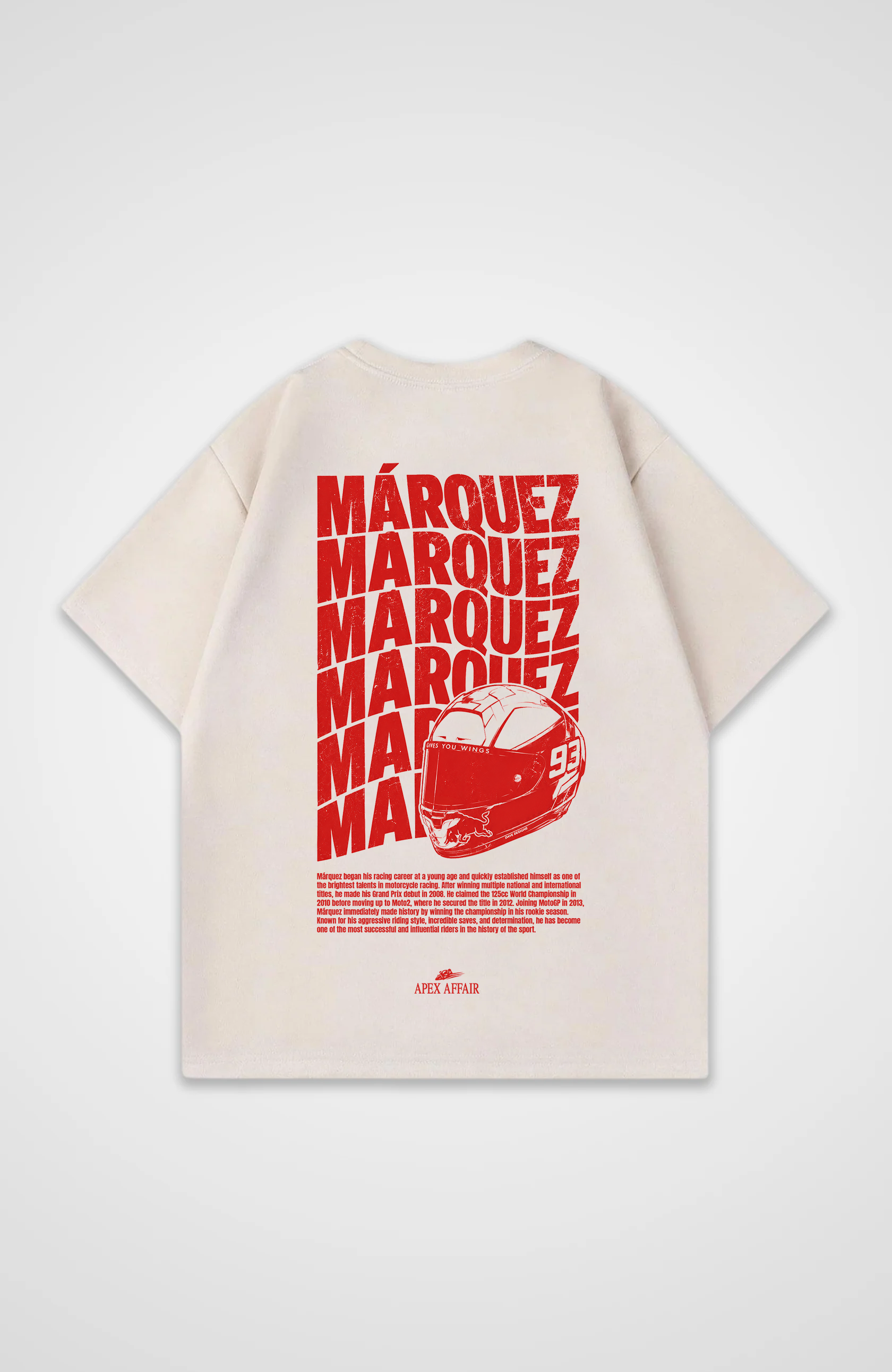 Marc Marquez Twist Design Oversized Shirt