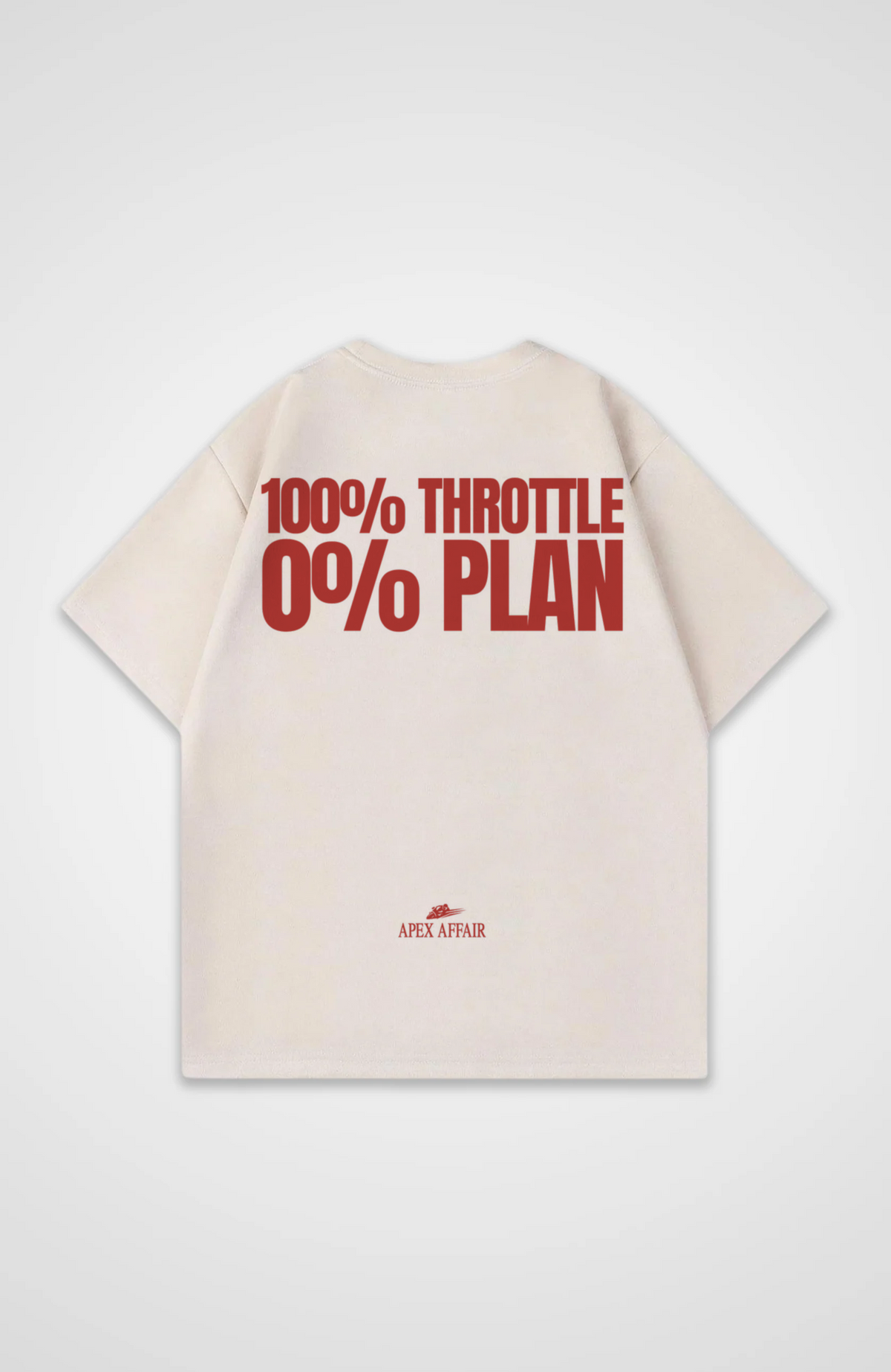 100% Throttle 0% Plan Oversized Shirt