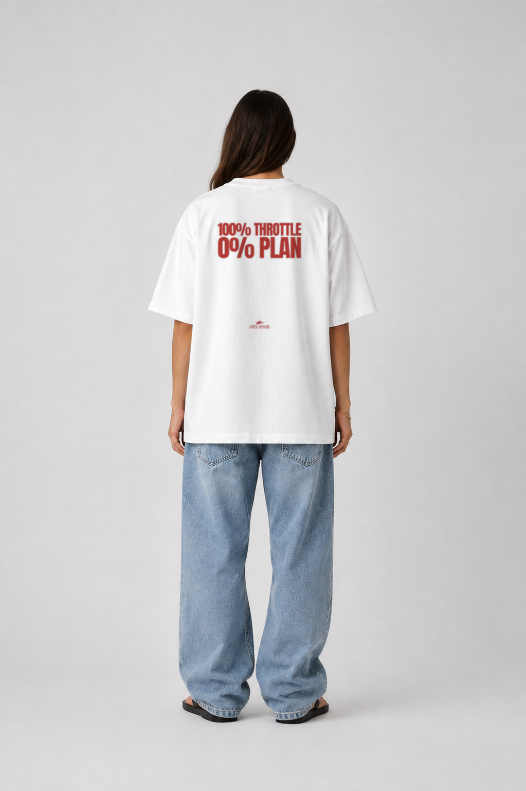 100% Throttle 0% Plan Oversized Shirt