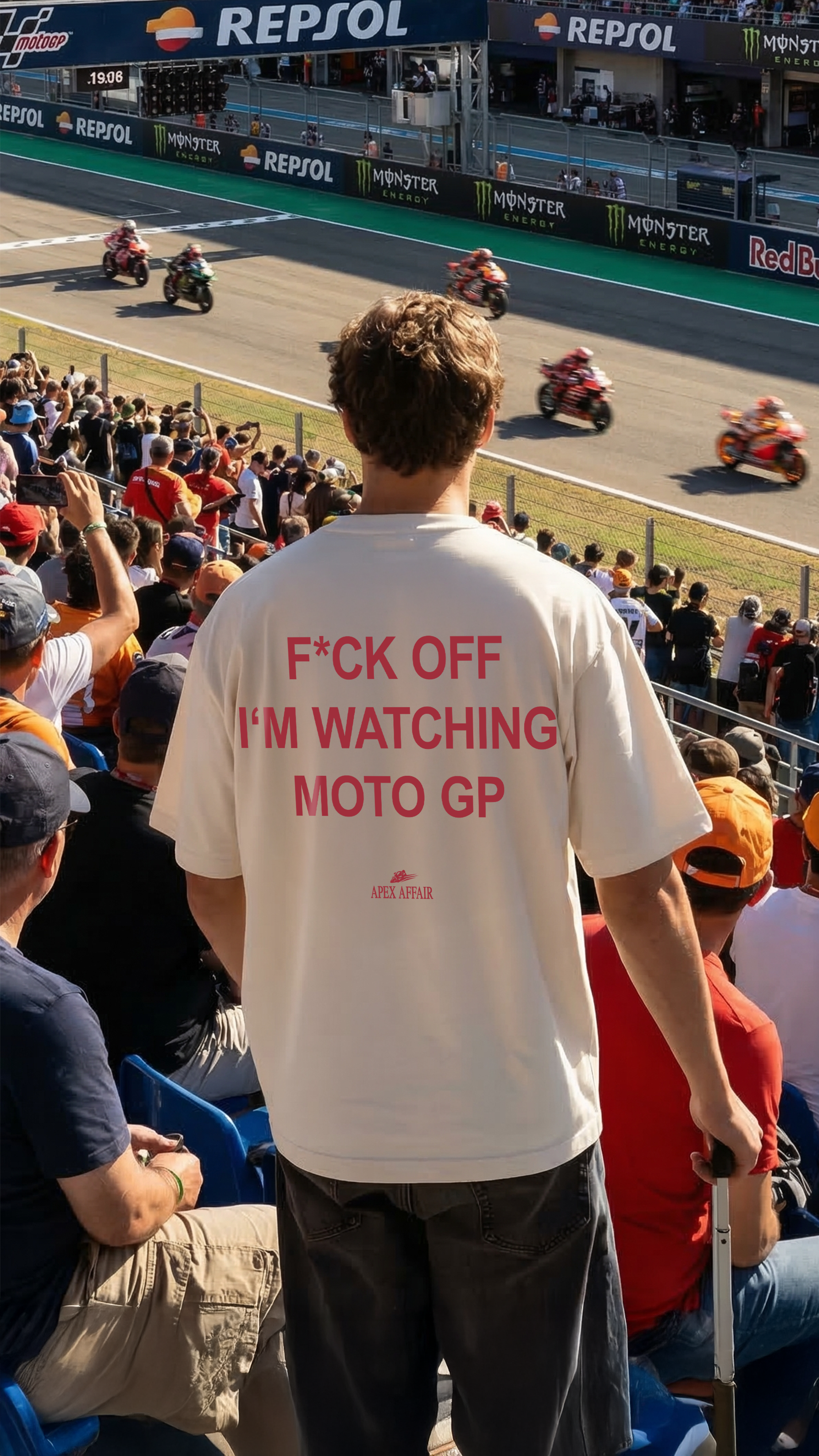 F*CK OFF I'M WATCHING MOTO GP Oversized Shirt