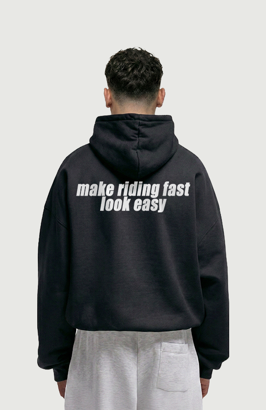 make riding fast look easy Oversized Hoodie