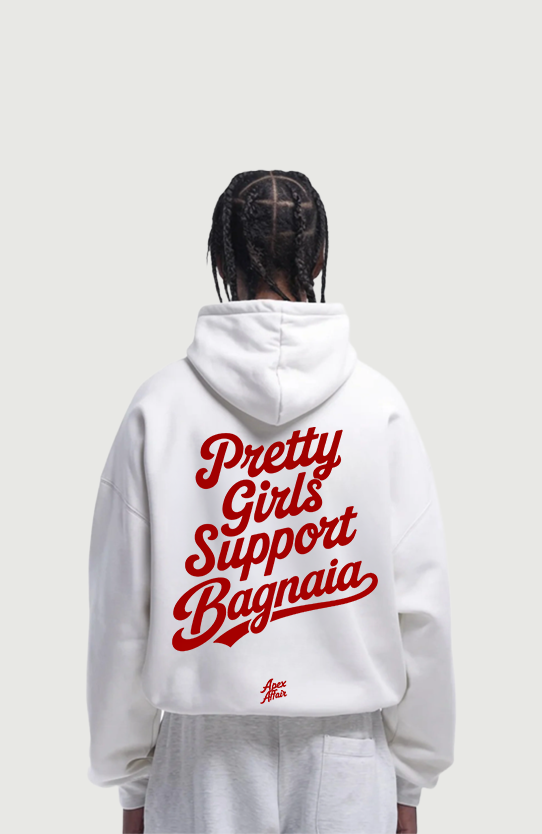 Pretty Girls Support Bagnaia Oversized Hoodie