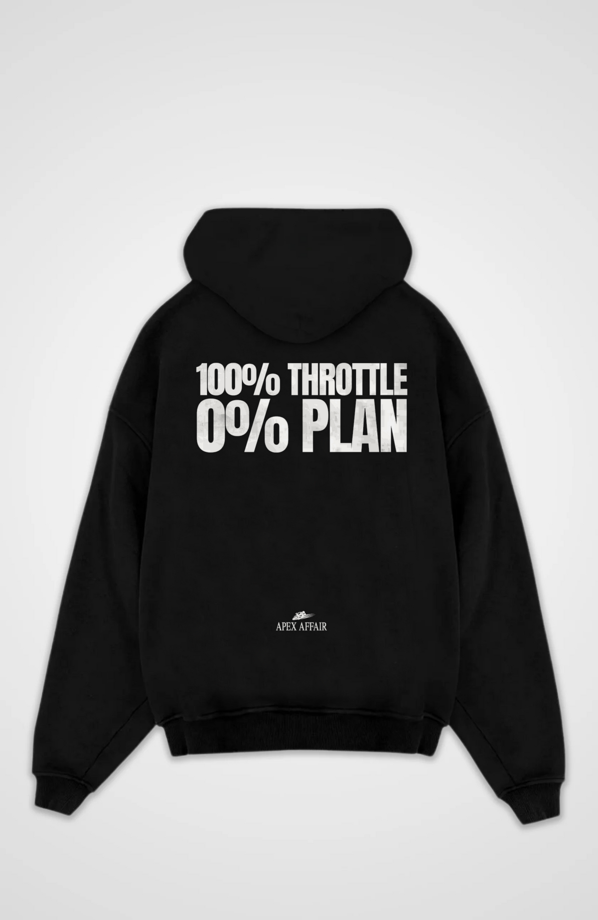 100% Throttle 0% Plan Oversized Hoodie
