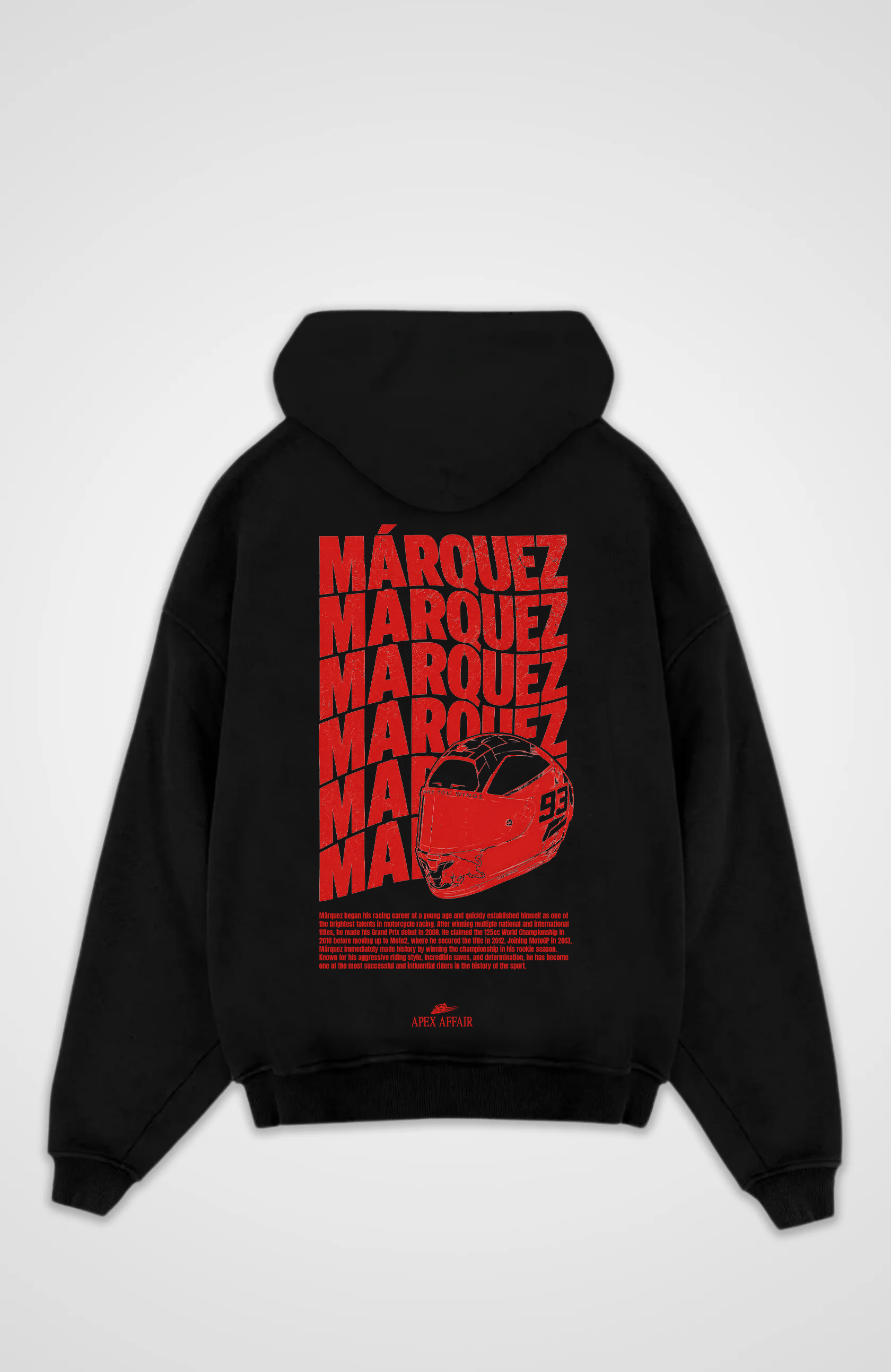 Marc Marquez Twist Design Oversized Hoodie