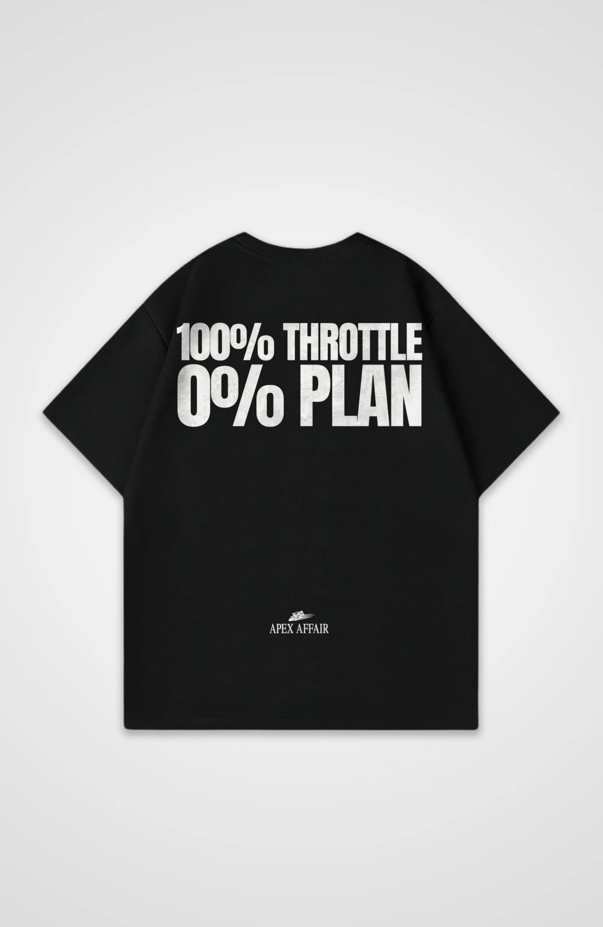 100% Throttle 0% Plan Oversized Shirt