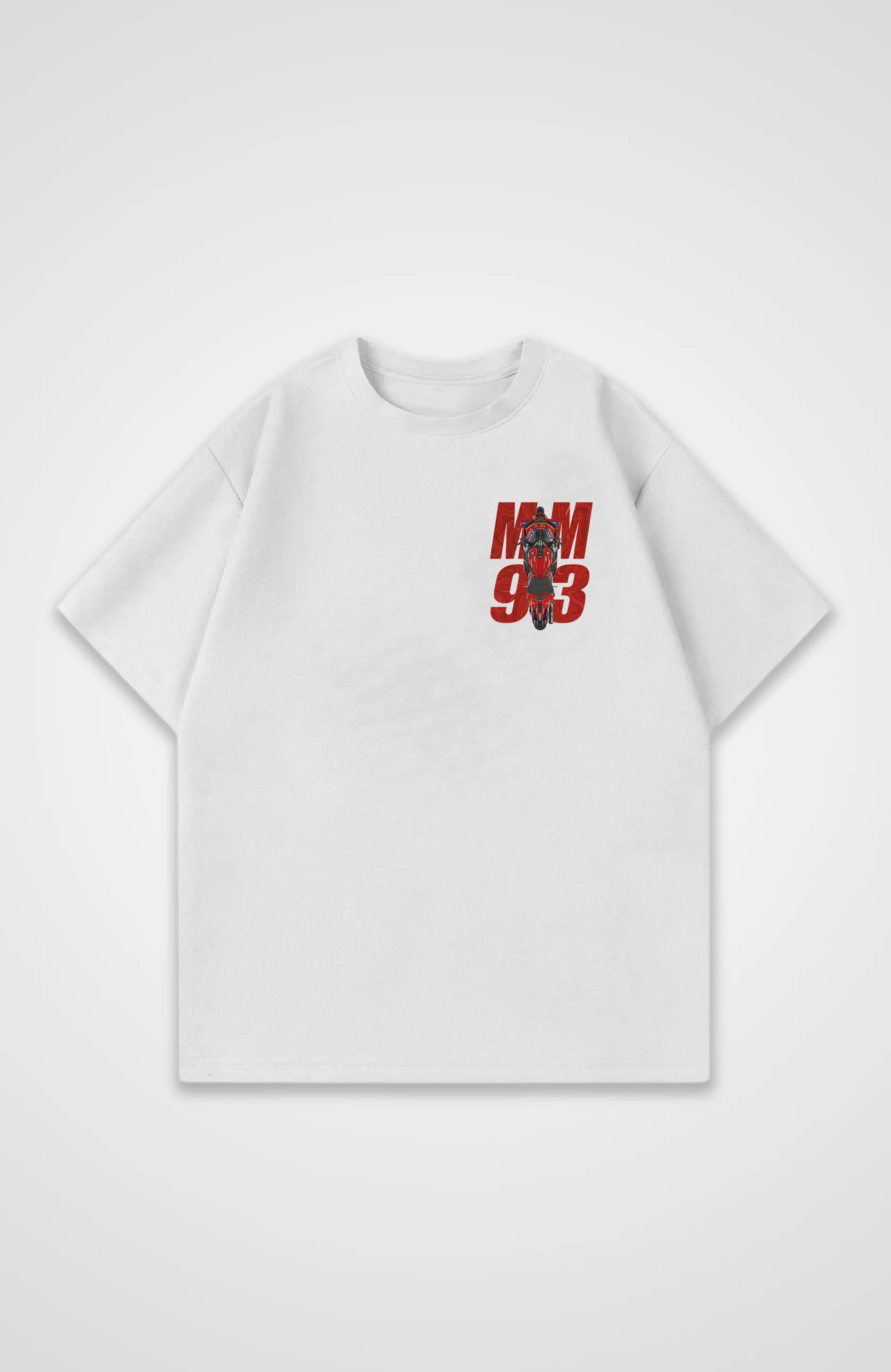 Front Print Marc Marquez Oversized Shirt