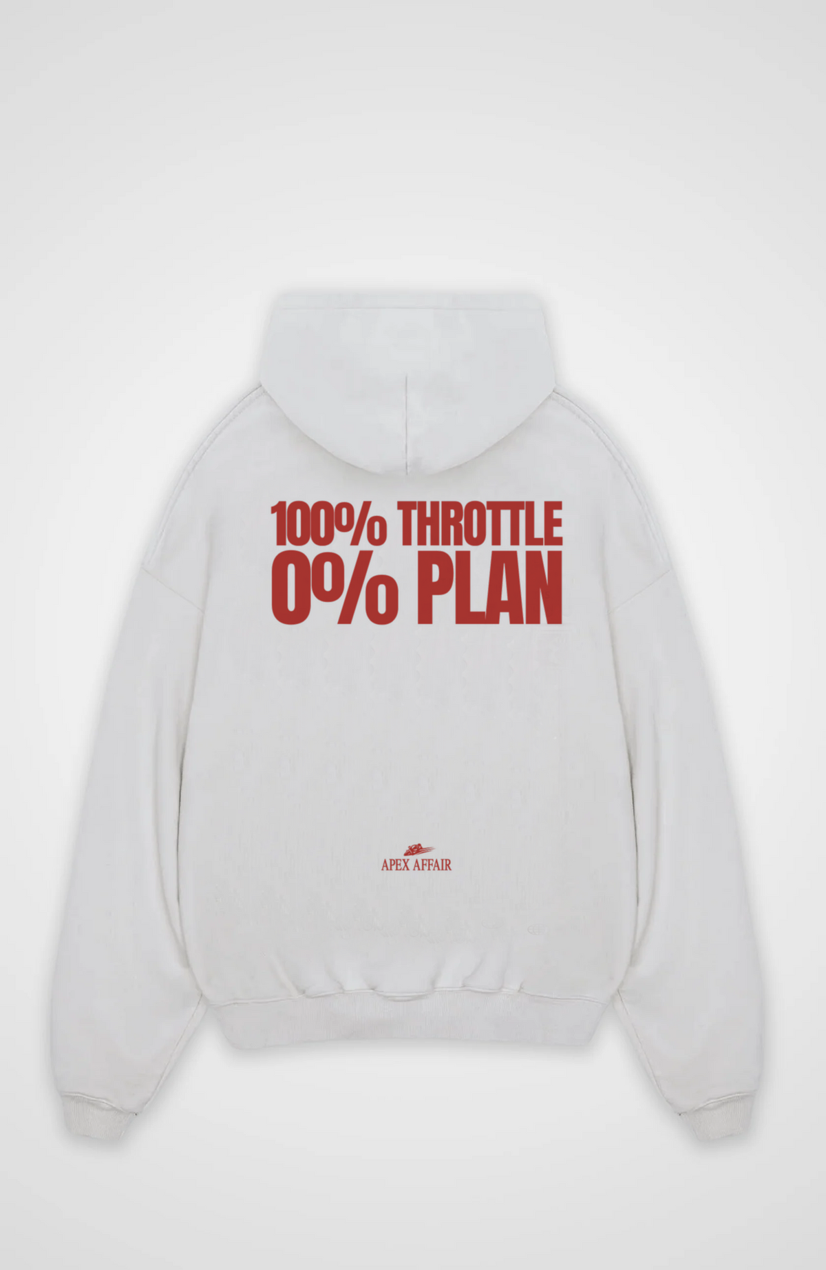 100% Throttle 0% Plan Oversized Hoodie