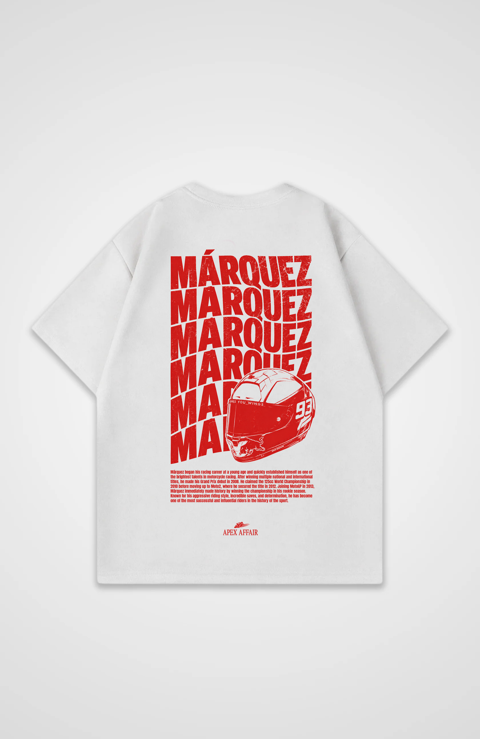 Marc Marquez Twist Design Oversized Shirt