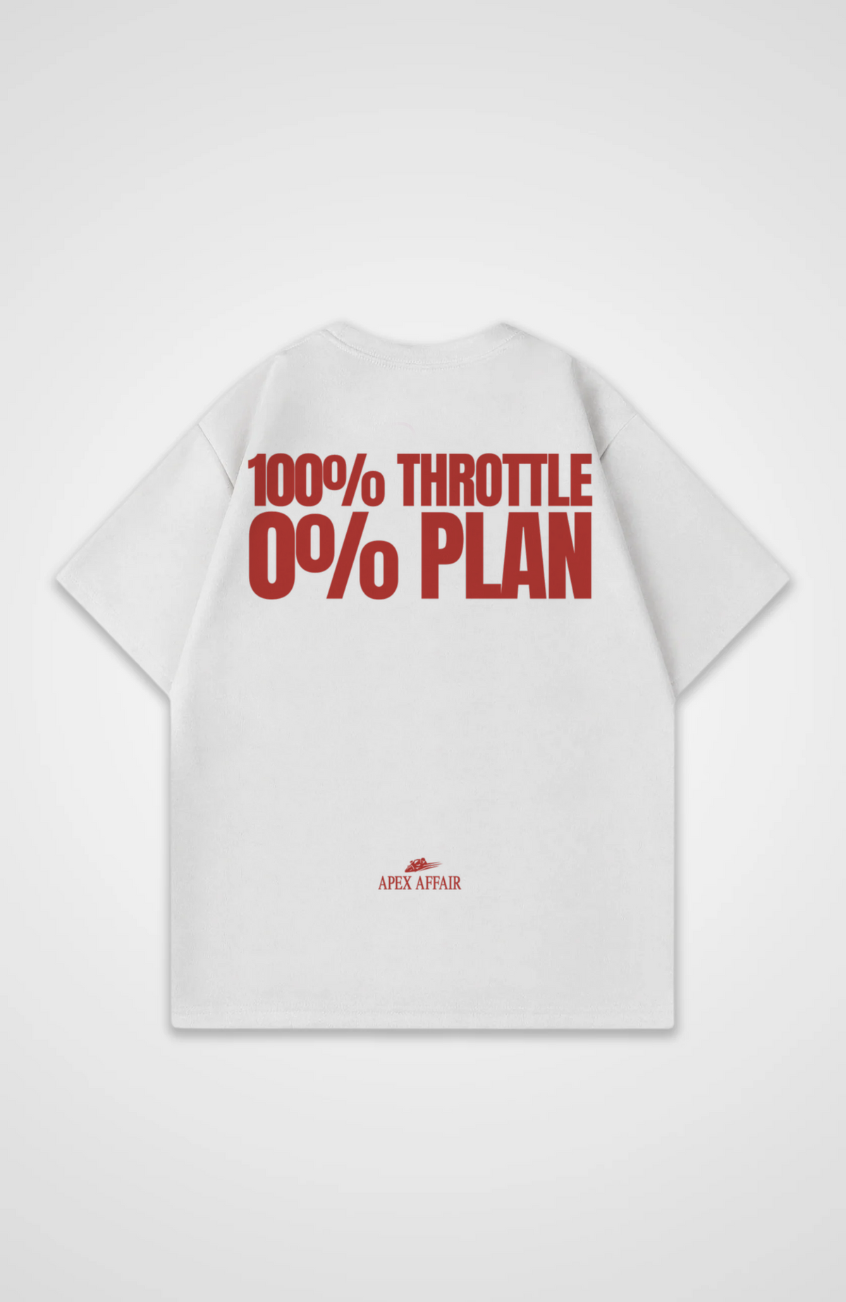 100% Throttle 0% Plan Oversized Shirt